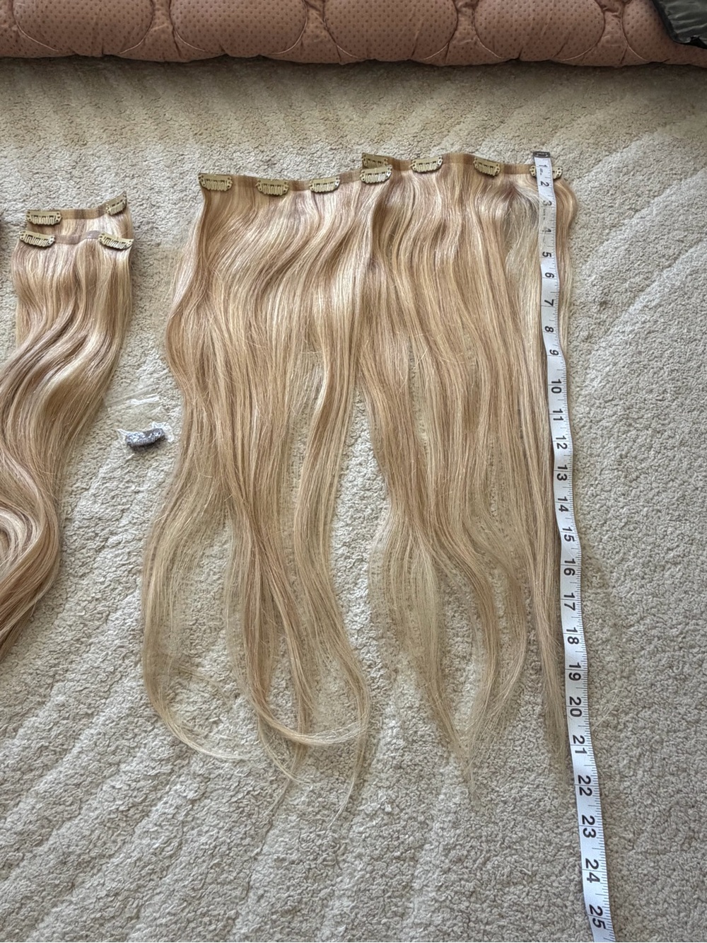 Lux Blonde Clip-In Hair Extensions - Light Golden Blonde